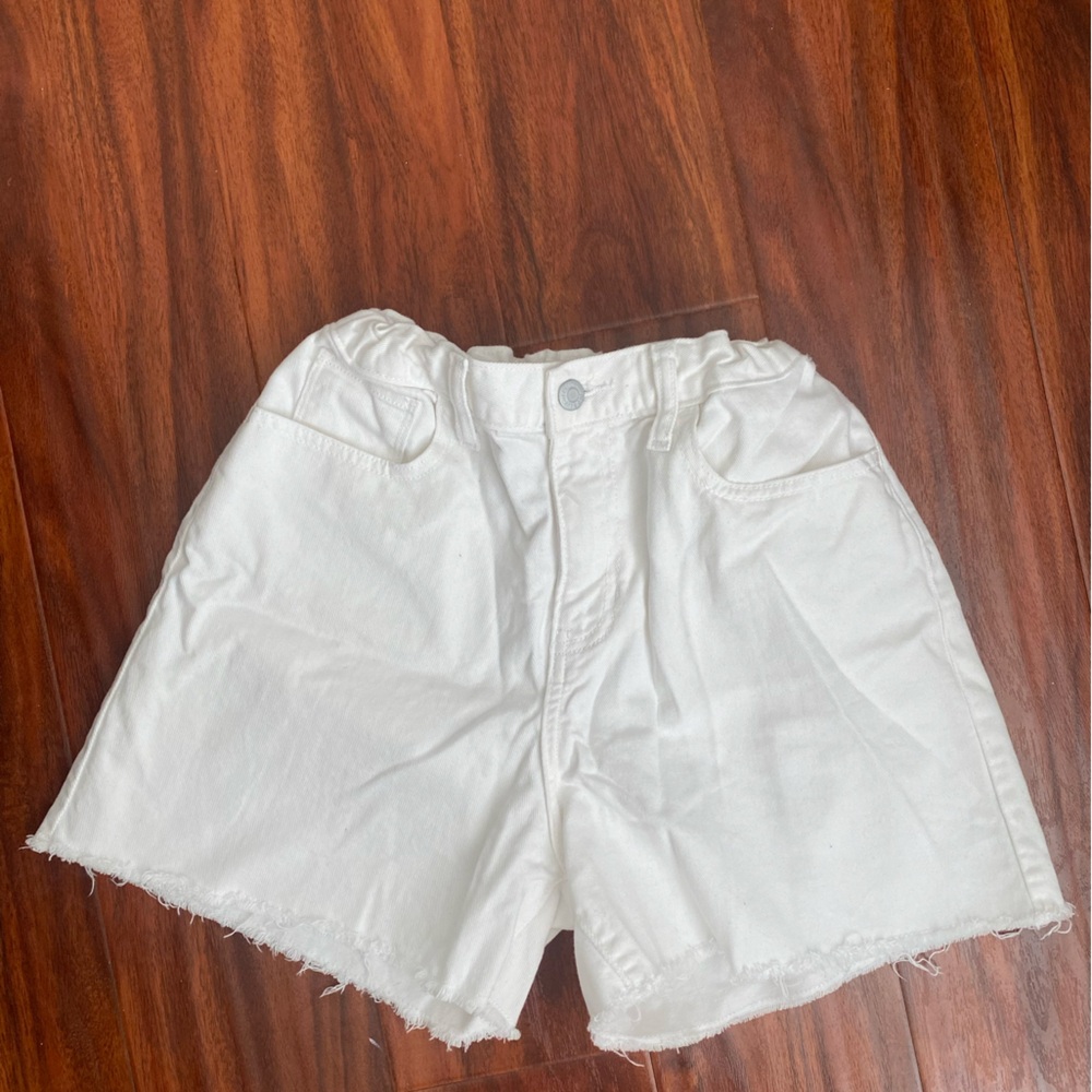 Old Navy White Jean Shorts Casual Fit